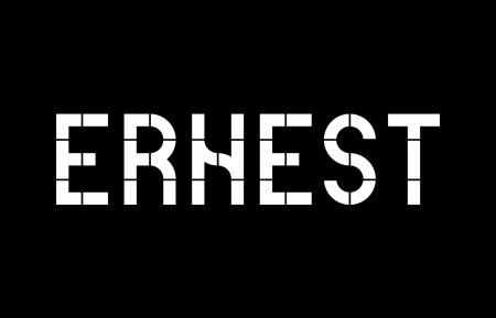 Ernest, the first typeface created by A.N.D. Studio